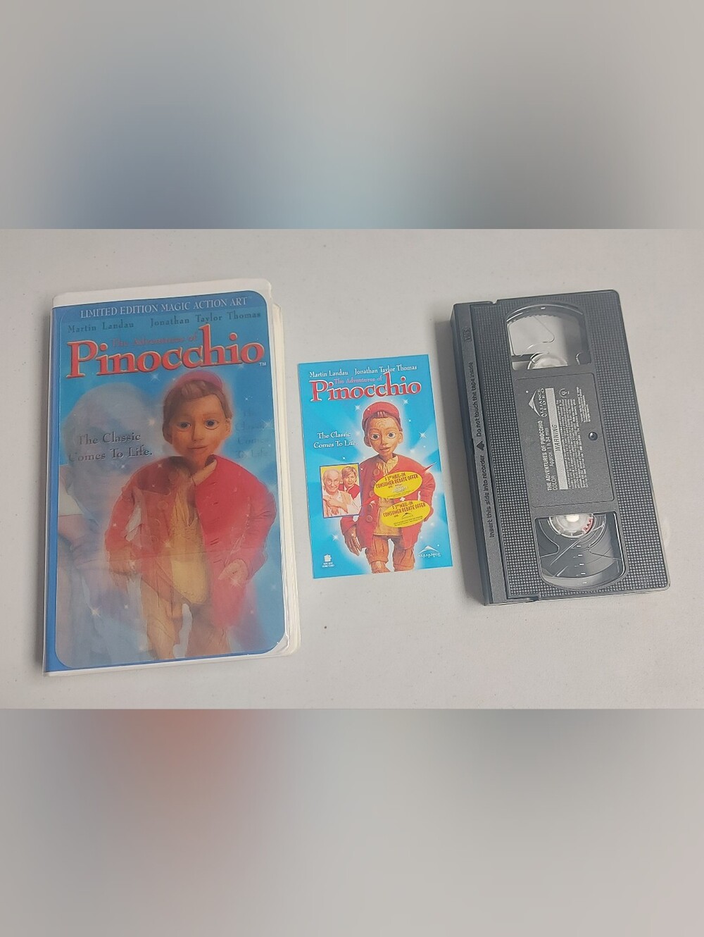 Vintage 1996 The Adventures of Pinocchio VHS Tape